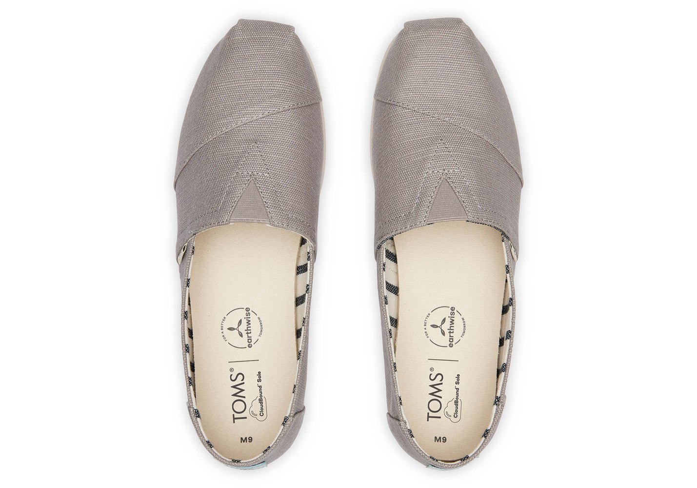 Toms Espadryle Męskie Szare - Alpargata Heritage Płócienne - 03ORGUISN